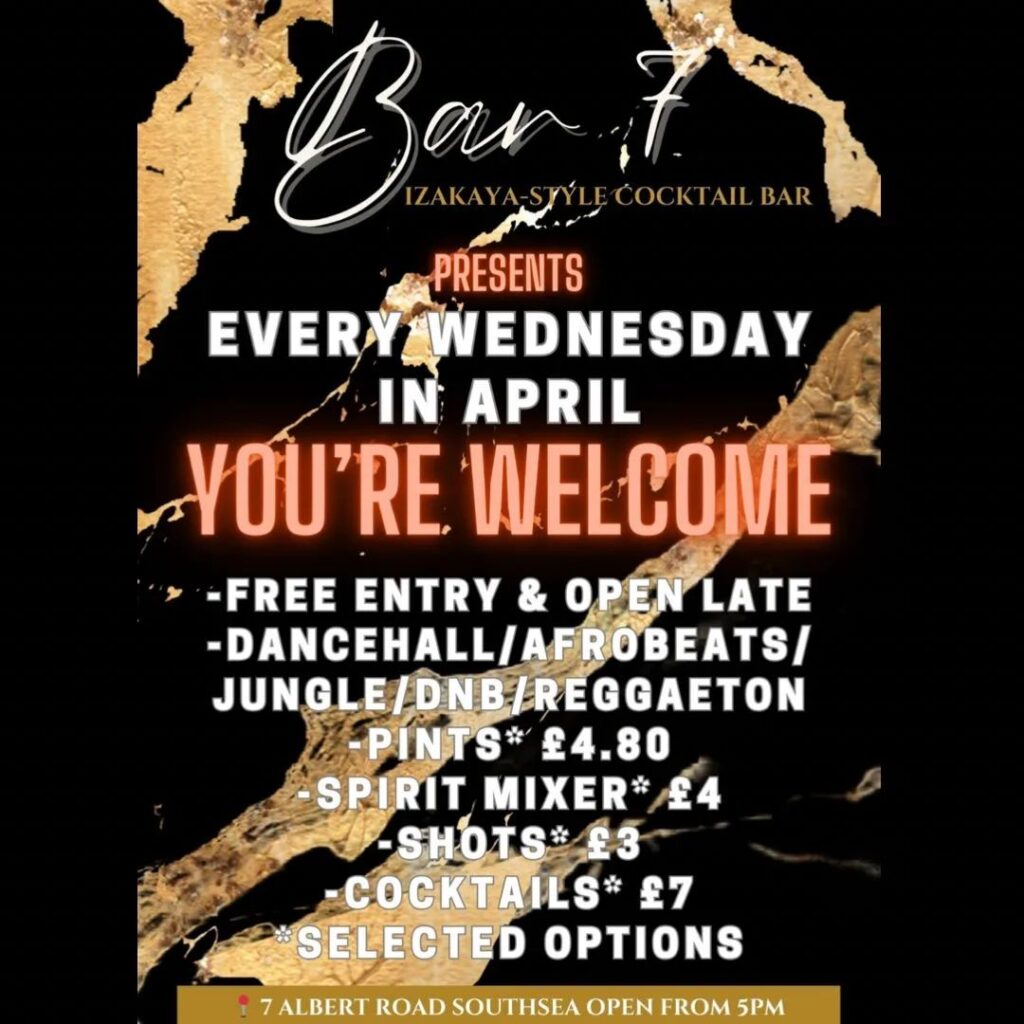 Instagram post from 7barsouthsea. This post is in position 4.